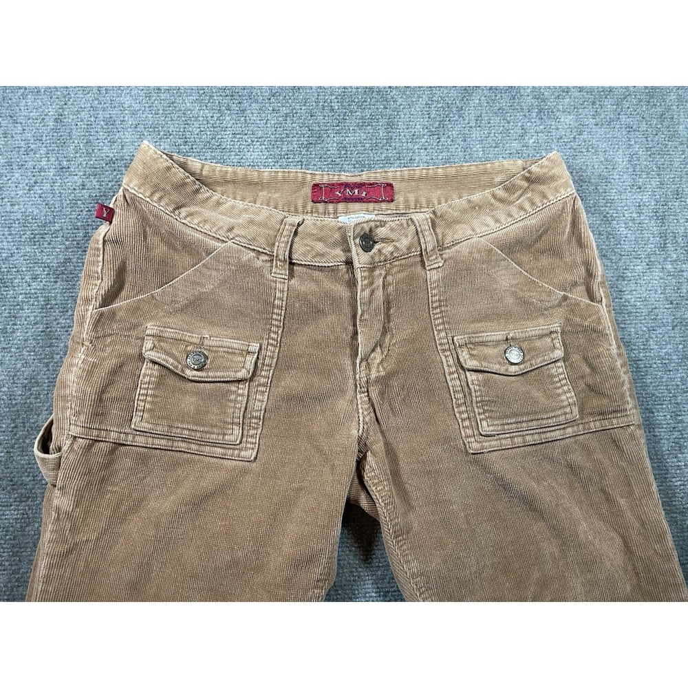 vintage Y2K YMI low-rise corduroy flare utility pants 11 - Picture 2 of 8
